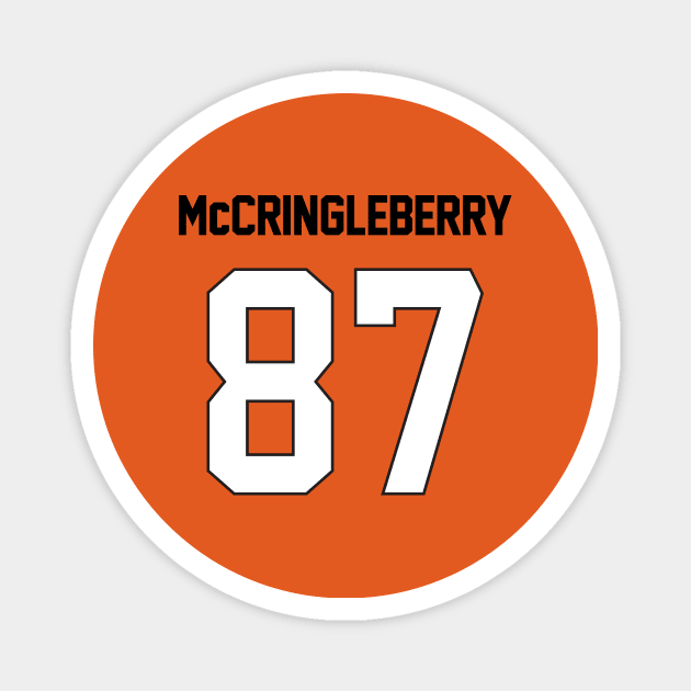 McCringleberry's Excessive Celebration Jersey Magnet by gabradoodle